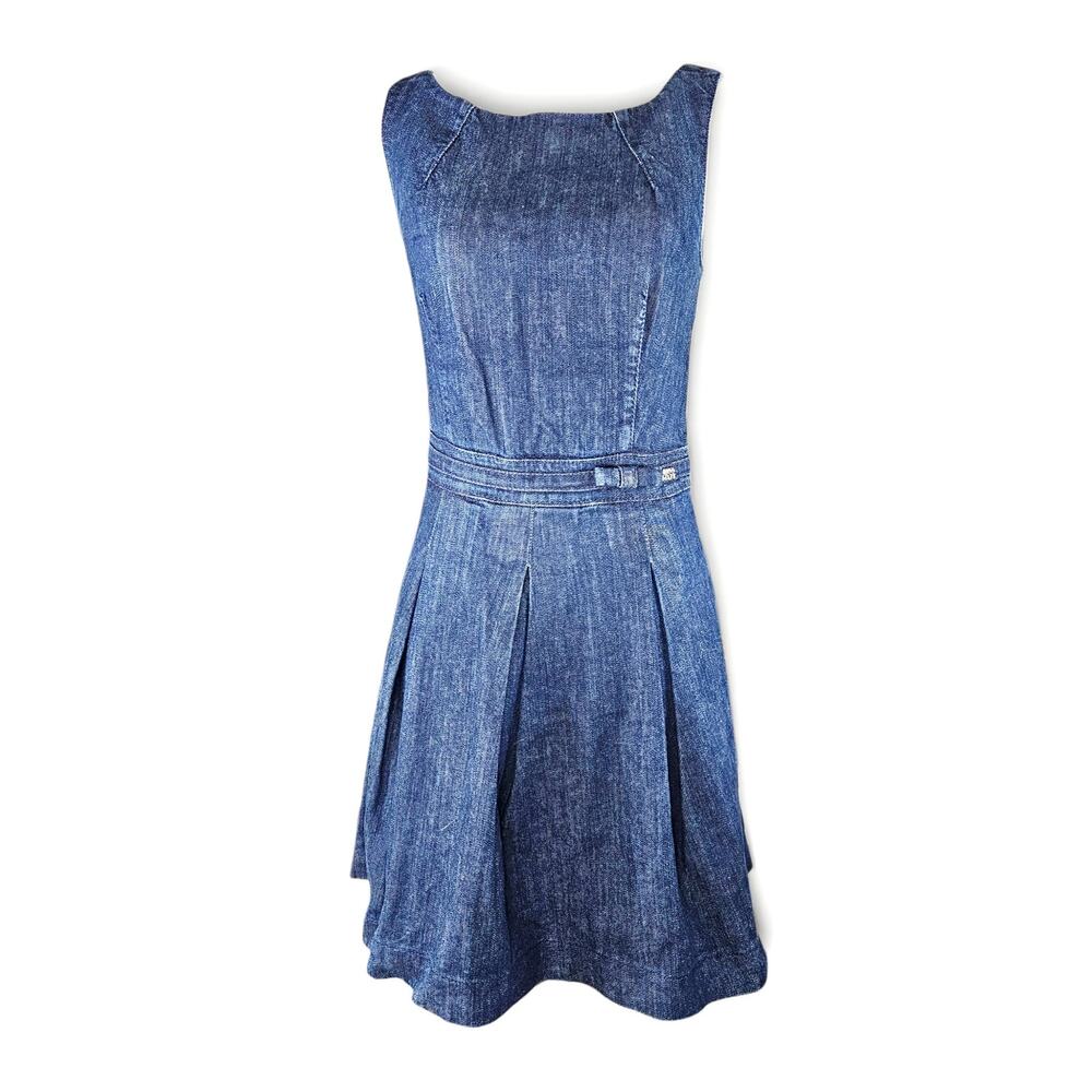 Y2k Miss Sixty Denim Mini Dress Sleeveless- Small